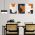 Set 3 tablouri forme abstracte multicanvas - Dimensiune multicanvas: 3 tablouri 40x60 cm