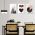 Set 3 tablouri forme geometrice inimi - Dimensiune multicanvas: 3 tablouri 50x70 cm