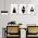Set 3 tablouri forme geometrice multicanvas - Dimensiune multicanvas: 3 tablouri 40x60 cm