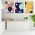 Set 3 tablouri forme geometrice multicanvas - Dimensiune multicanvas: 3 tablouri 60x90 cm