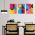 Set 3 tablouri forme geometrice multicanvas - Dimensiune multicanvas: 3 tablouri 80x120 cm