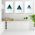 Set 3 tablouri forme geometrice triunghi - Dimensiune multicanvas: 3 tablouri 60x90 cm