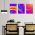 Set 3 tablouri minimaliste forme abstracte - Dimensiune multicanvas: 3 tablouri 60x90 cm