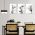 Set 3 tablouri flori multicanvas - Dimensiune multicanvas: 3 tablouri 30x45 cm