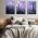 Set 3 tablouri peisaj urban futurist multicanvas - Dimensiune multicanvas: 3 tablouri 40x60 cm