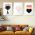 Set 3 tablouri trandafiri diamant inimi - Dimensiune multicanvas: 3 tablouri 80x120 cm