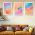 Set 3 tablouri acuarela abstract multicanvas - Dimensiune multicanvas: 3 tablouri 40x60 cm