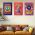 Set 3 tablouri muzica groove flower power - Dimensiune multicanvas: 3 tablouri 50x70 cm