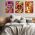 Set 3 tablouri muzica rock&#038;love stil hippie - Dimensiune multicanvas: 3 tablouri 50x70 cm