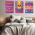 Set 3 tablouri muzica craniu motive abstracte - Dimensiune multicanvas: 3 tablouri 40x60 cm