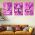 Set 3 tablouri afise muzica stil hippie - Dimensiune multicanvas: 3 tablouri 40x60 cm