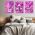 Set 3 tablouri afise muzica stil hippie - Dimensiune multicanvas: 3 tablouri 40x60 cm