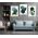Set 3 tablouri forme geometrice abstracte - Dimensiune multicanvas: 3 tablouri 40x60 cm