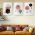 Set 3 tablouri forme geometrice hexagoane - Dimensiune multicanvas: 3 tablouri 40x60 cm