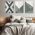 Set 3 tablouri forme geometrice multicanvas - Dimensiune multicanvas: 3 tablouri 80x120 cm