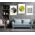 Set 3 tablouri forme geometrice multicanvas - Dimensiune multicanvas: 3 tablouri 60x90 cm