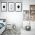 Set 3 tablouri forme geometrice multicanvas - Dimensiune multicanvas: 3 tablouri 60x90 cm