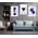 Set 3 tablouri minimaliste forme geometrice - Dimensiune multicanvas: 3 tablouri 80x120 cm