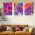 Set 3 tablouri muzica peace&#038;love stil hippie - Dimensiune multicanvas: 3 tablouri 60x90 cm