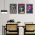 Set 3 tablouri afise muzica soul stil hippie - Dimensiune multicanvas: 3 tablouri 60x90 cm