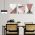 Set 3 tablouri forme geometrice abstracte - Dimensiune multicanvas: 3 tablouri 40x60 cm