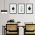 Set 3 tablouri forme geometrice multicanvas - Dimensiune multicanvas: 3 tablouri 60x90 cm