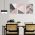Set 3 tablouri minimaliste forme geometrice - Dimensiune multicanvas: 3 tablouri 30x45 cm