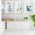Set 3 tablouri minimaliste forme geometrice - Dimensiune multicanvas: 3 tablouri 60x90 cm