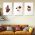 Set 3 tablouri Boho minimalism flori portret femeie - Dimensiune multicanvas: 3 tablouri 50x70 cm
