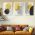 Set 3 tablouri Boho minimalism forme abstracte - Dimensiune multicanvas: 3 tablouri 30x45 cm