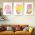 Set 3 tablouri Boho minimalism forme abstracte - Dimensiune multicanvas: 3 tablouri 60x90 cm