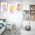 Set 3 tablouri Boho minimalism forme abstracte - Dimensiune multicanvas: 3 tablouri 80x120 cm
