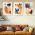 Set 3 tablouri Boho minimalism forme abstracte - Dimensiune multicanvas: 3 tablouri 40x60 cm