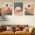 Set 3 tablouri Boho minimalism peisaje - Dimensiune multicanvas: 3 tablouri 30x45 cm