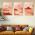 Set 3 tablouri Boho minimalism peisaje munti - Dimensiune multicanvas: 3 tablouri 80x120 cm
