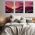 Set 3 tablouri Boho peisaj munte apus - Dimensiune multicanvas: 3 tablouri 50x70 cm