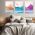 Set 3 tablouri Boho peisaje munti apa - Dimensiune multicanvas: 3 tablouri 40x60 cm