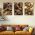 Set 3 tablouri canvas abstract - Dimensiune multicanvas: 3 tablouri 50x70 cm