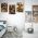 Set 3 tablouri canvas abstract - Dimensiune multicanvas: 3 tablouri 50x70 cm