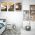 Set 3 tablouri cladiri geometrice minimaliste detaliu - Dimensiune multicanvas: 3 tablouri 40x60 cm