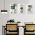 Set 3 tablouri Boho minimalism forme abstracte - Dimensiune multicanvas: 3 tablouri 50x70 cm