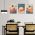 Set 3 tablouri Boho minimalism peisaje - Dimensiune multicanvas: 3 tablouri 40x60 cm
