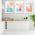 Set 3 tablouri Boho minimalism vaza frunze - Dimensiune multicanvas: 3 tablouri 30x45 cm