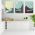 Set 3 tablouri Boho peisaj marin - Dimensiune multicanvas: 3 tablouri 50x70 cm