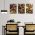 Set 3 tablouri canvas abstract - Dimensiune multicanvas: 3 tablouri 50x70 cm