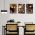 Set 3 tablouri canvas imitatie marmura - Dimensiune multicanvas: 3 tablouri 30x45 cm