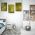 Set 3 tablouri canvas abstract imitatie marmura - Dimensiune multicanvas: 3 tablouri 40x60 cm