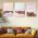 Set 3 tablouri canvas abstracte forme geometrice variate multicanvas - Dimensiune multicanvas: 3 tablouri 40x60 cm
