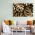 Frunze aurii tropicale tablou - Material produs:: Tablou canvas pe panza CU RAMA, Dimensiunea:: 70x100 cm