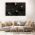 Frunze tropicale cu auriu tablou - Material produs:: Tablou canvas pe panza CU RAMA, Dimensiunea:: 50x70 cm